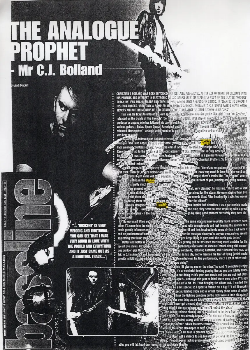 The Analogue Prophet — 12 October 1996