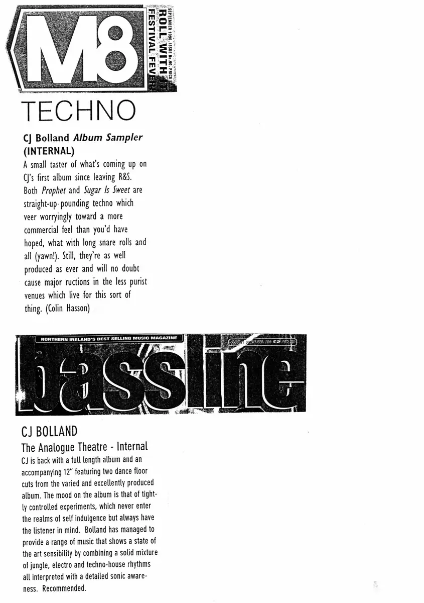 Album Sampler — M8 · No. 90, September 1996