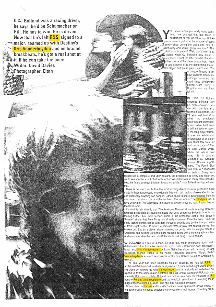 Driven — leaving R&S, teaming up with Kris Vanderheyden — 1996