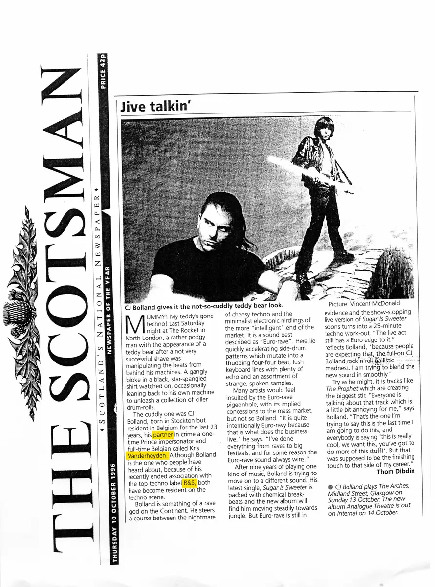 Jive talkin' — The Scotsman · Thursday 10 October 1996