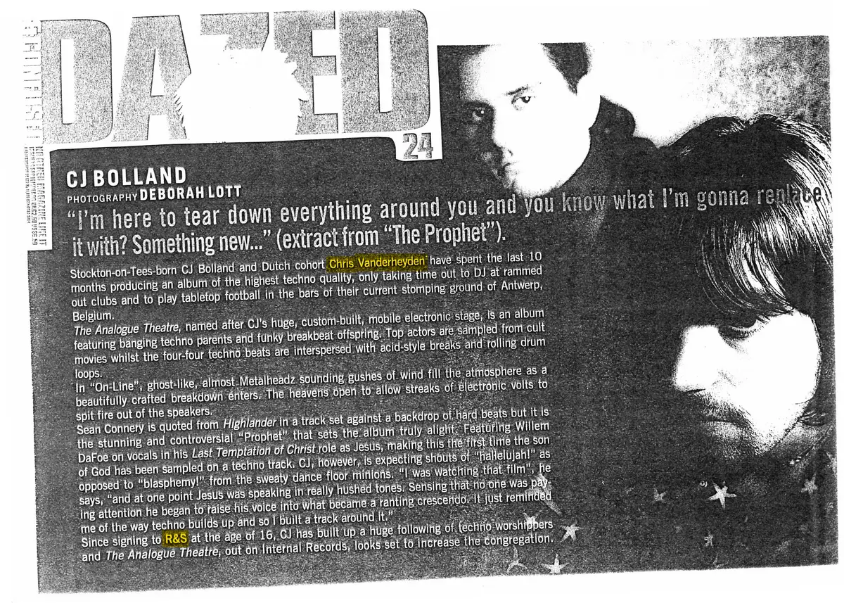 CJ Bolland — photography Deborah Lott — Dazed & Confused · No. 24, 1996