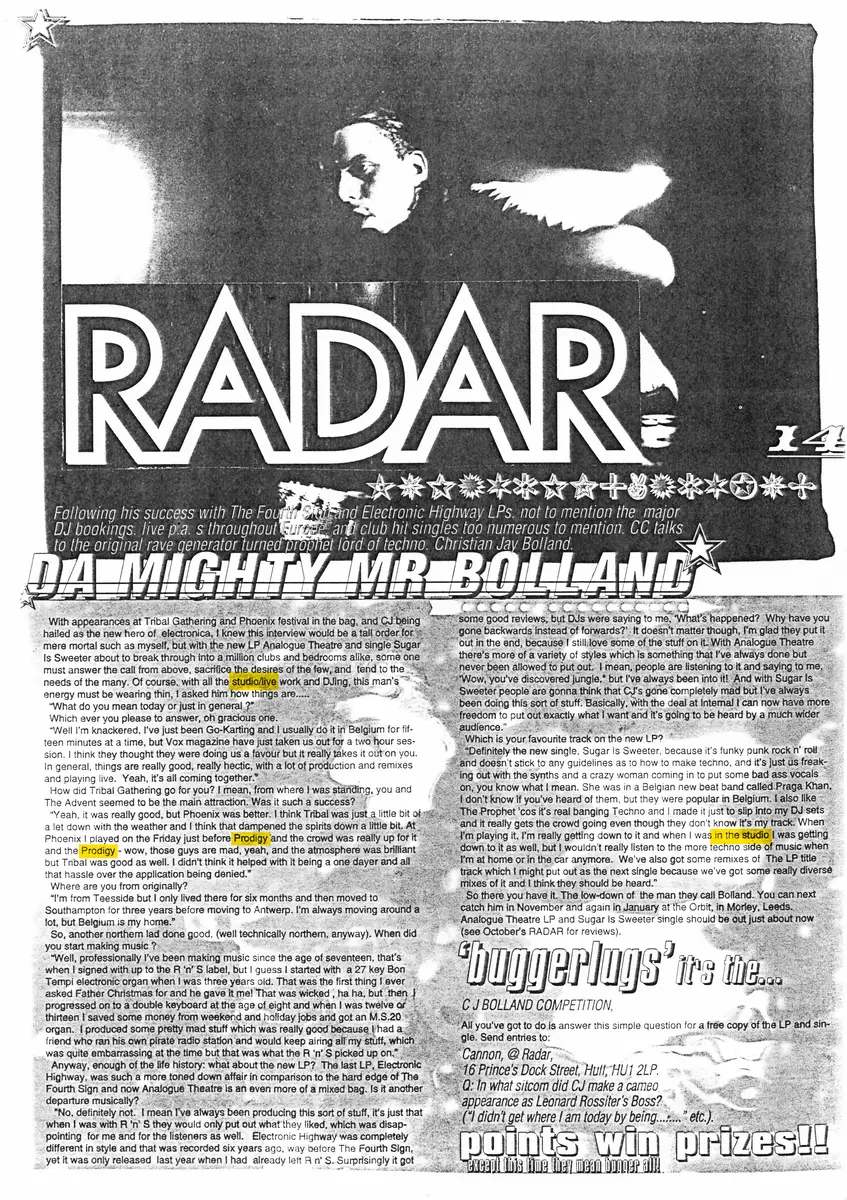 Da mighty Mr Bolland — Radar / Impact · 1996