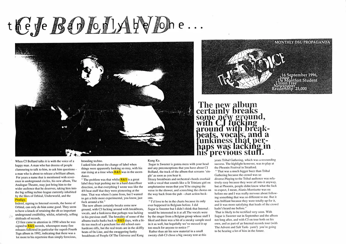 CJ Bolland — Propaganda (DSU Monthly) · 1996