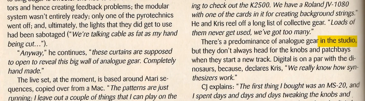 We really know how synthesizers work.