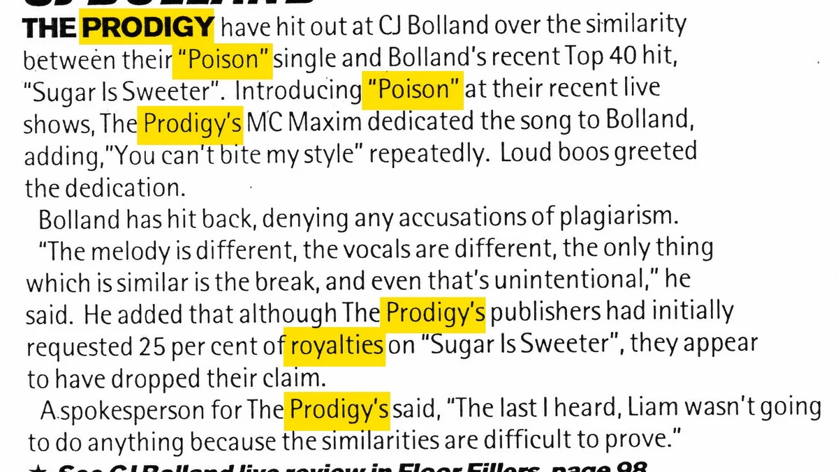 Detail from Muzik · No. 19, December 1996